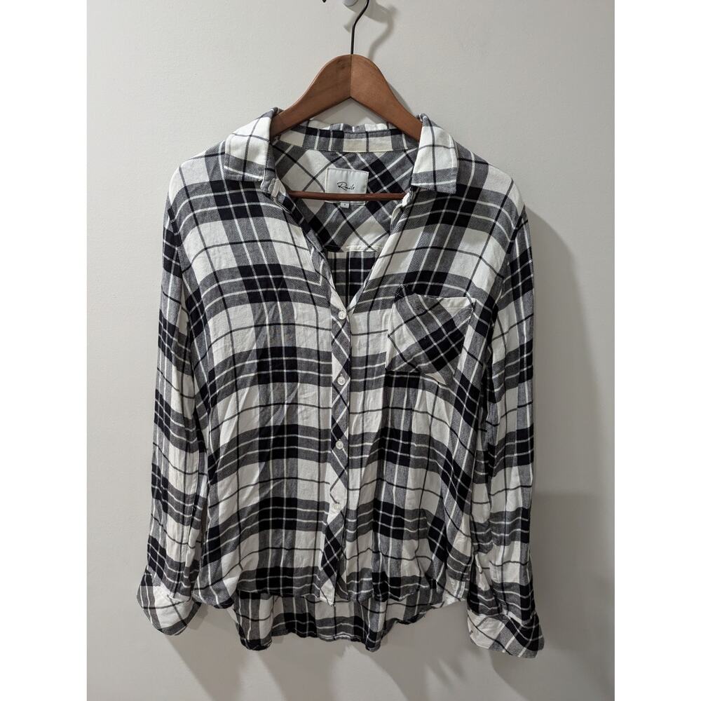 RAILS Black White Hunter Button Down Shirt
